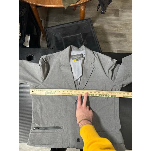 Eddie Bauer Travex Blazer Sport Coat Size 42 Light Grey Performance - Picture 4 of 10